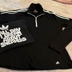 Adidas Pullover with Bonus T-Shirt